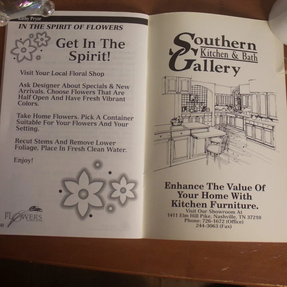 Vintage 1999 Southern Women’s Show Cooking Booklet – Nashville